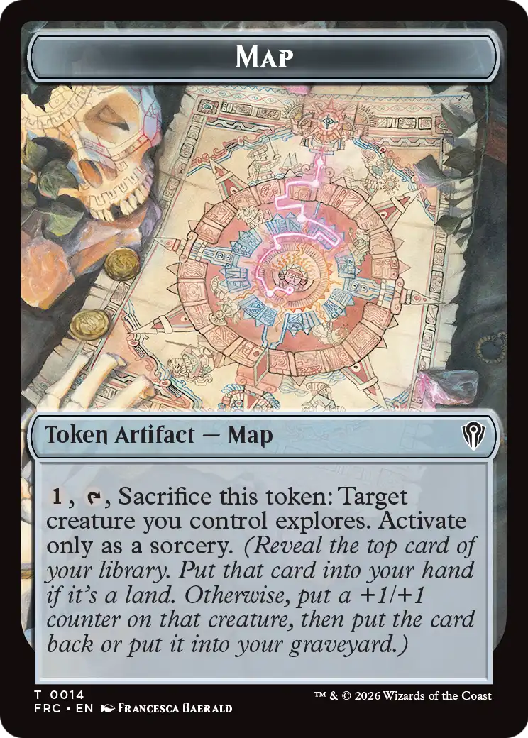 Soldier // Map Double-Sided Token [Reality Fracture Commander Tokens] | Black Swamp Games