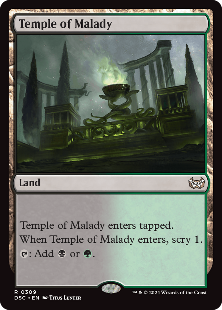 Temple of Malady [Duskmourn: House of Horror Commander] | Black Swamp Games