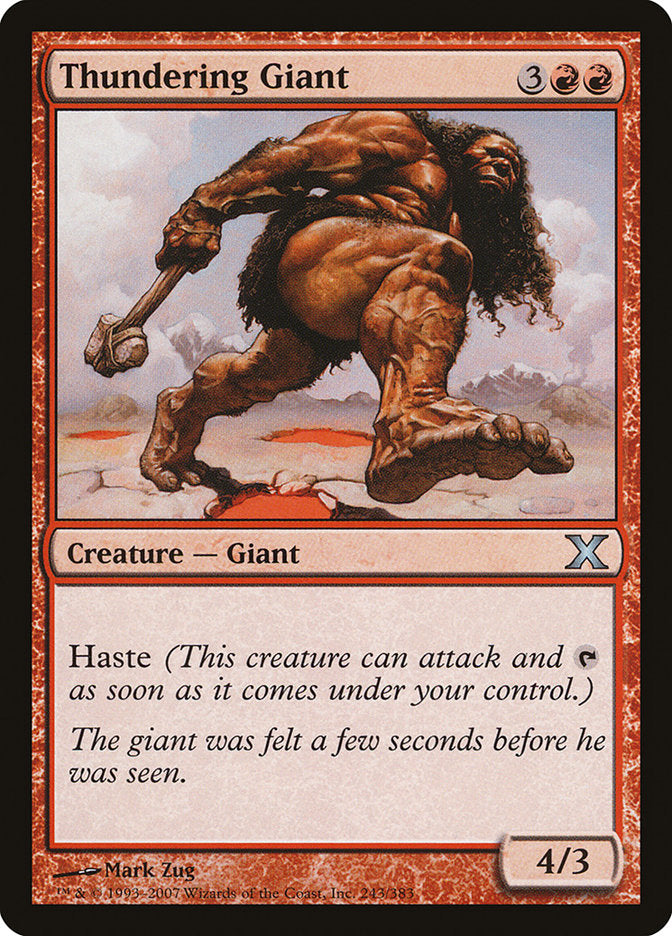 Thundering Giant [Tenth Edition] | Black Swamp Games