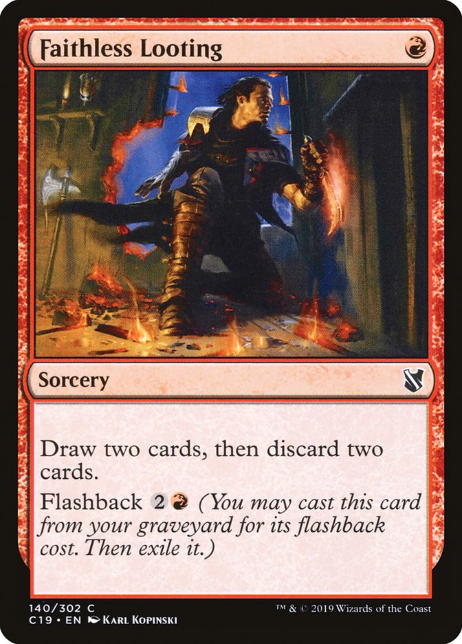 Faithless Looting [Commander 2019] | Black Swamp Games