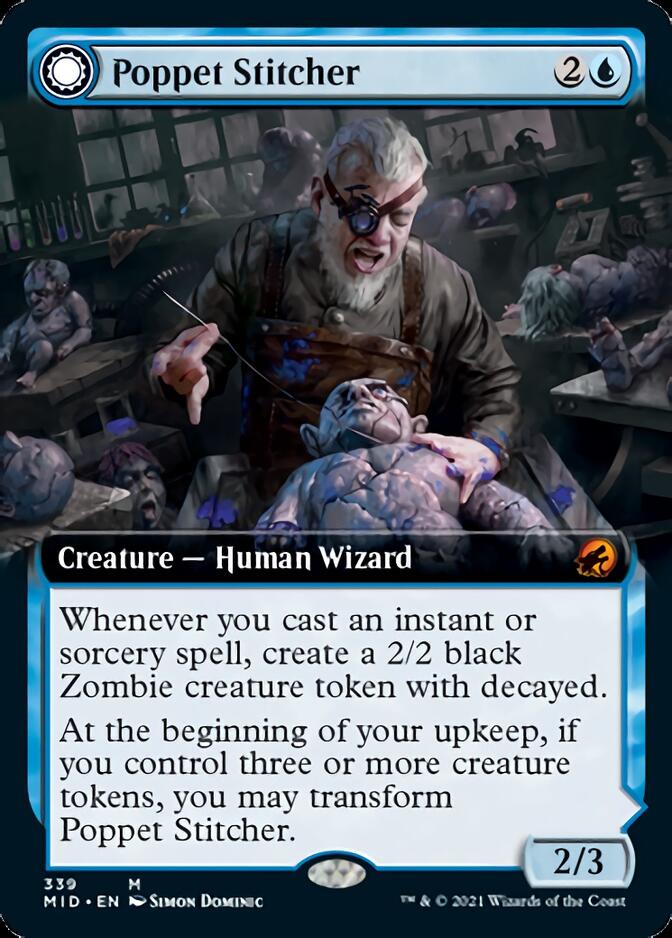 Poppet Stitcher // Poppet Factory (Extended Art) [Innistrad: Midnight Hunt] | Black Swamp Games