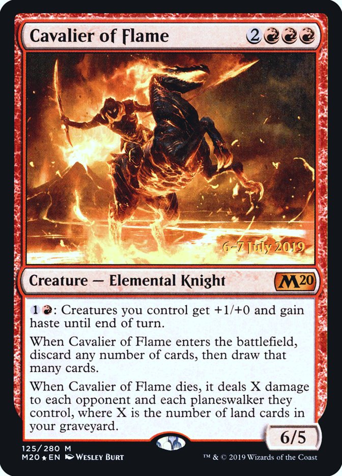 Cavalier of Flame [Core Set 2020 Prerelease Promos] | Black Swamp Games