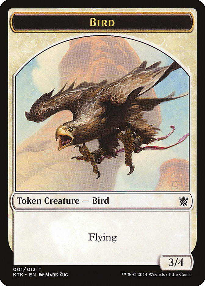Bird Token [Khans of Tarkir Tokens] | Black Swamp Games