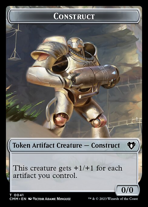 Elemental (0026) // Construct (0041) Double-Sided Token [Commander Masters Tokens] | Black Swamp Games