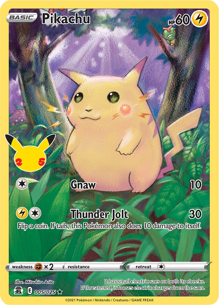 Pikachu (005/025) [Celebrations: 25th Anniversary] | Black Swamp Games