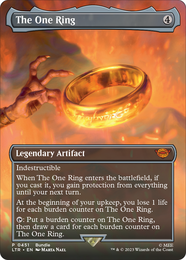 The One Ring (Borderless Alternate Art) [The Lord of the Rings: Tales of Middle-Earth] | Black Swamp Games
