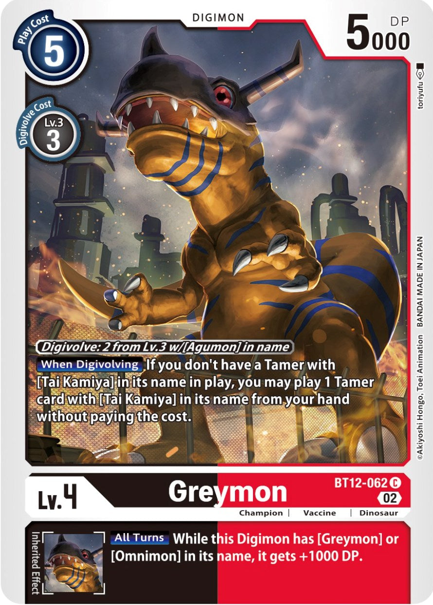 Greymon [BT12-062] [Across Time] | Black Swamp Games