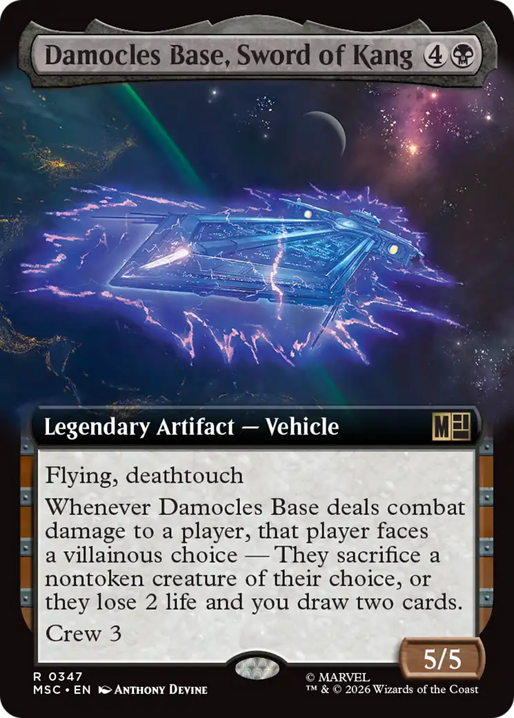Damocles Base, Sword of Kang (Extended Art) [Marvel Super Heroes Commander] | Black Swamp Games