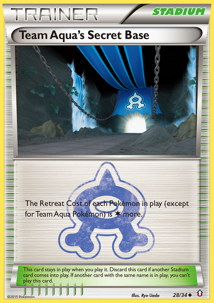 Team Aqua's Secret Base (28/34) [XY: Double Crisis] | Black Swamp Games