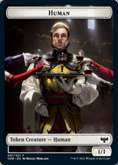 Human (001) // Human (010) Double-Sided Token [Innistrad: Crimson Vow Tokens] | Black Swamp Games