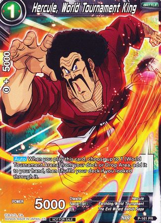 Hercule, World Tournament King (Power Booster) (P-161) [Promotion Cards] | Black Swamp Games