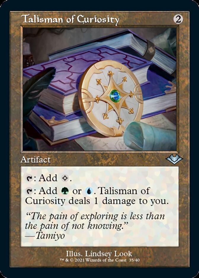 Talisman of Curiosity (Retro Foil Etched) [Modern Horizons] | Black Swamp Games
