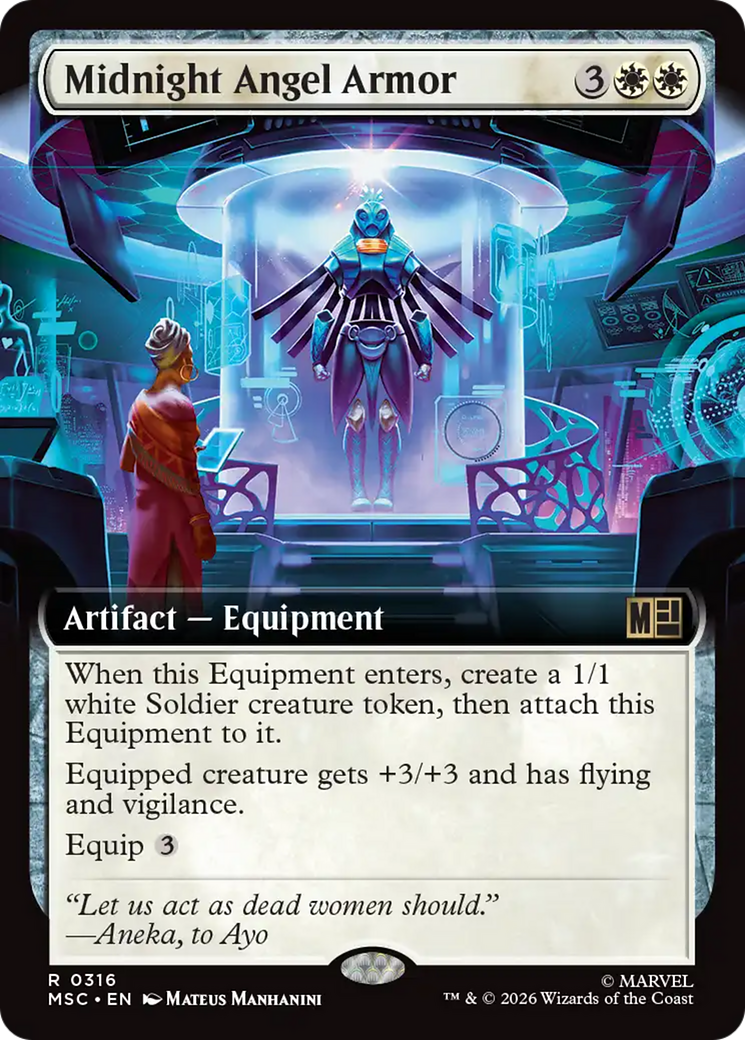 Midnight Angel Armor (Extended Art) [Marvel Super Heroes Commander] | Black Swamp Games