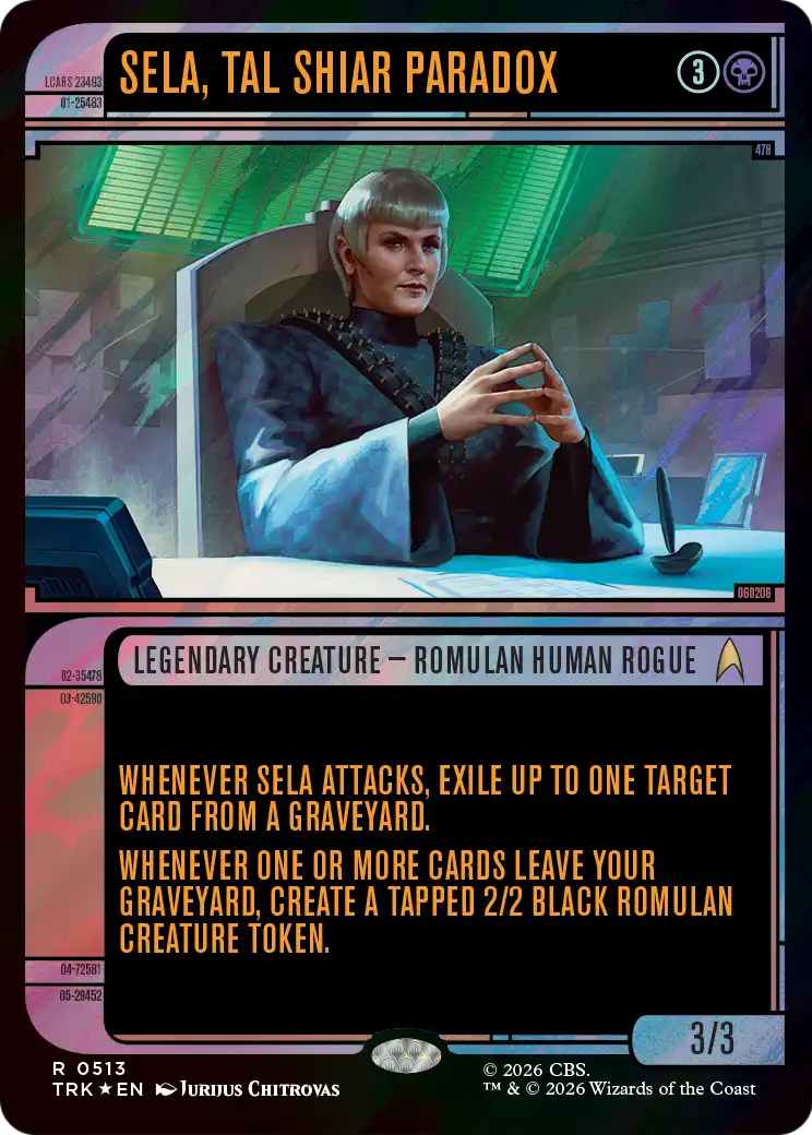Sela, Tal Shiar Paradox (Showcase) (Surge Foil) [Star Trek] | Black Swamp Games
