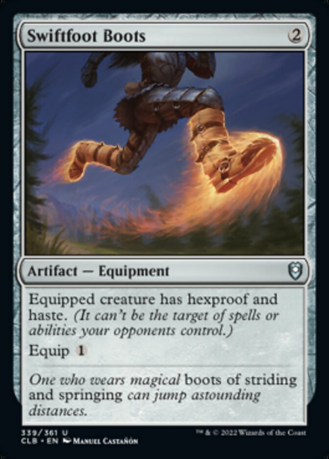 Swiftfoot Boots [Commander Legends: Battle for Baldur's Gate] | Black Swamp Games