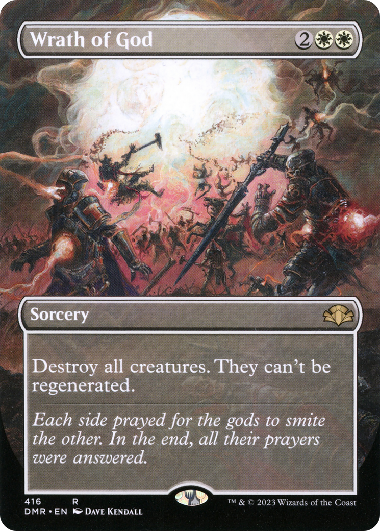 Wrath of God (Borderless Alternate Art) [Dominaria Remastered] | Black Swamp Games