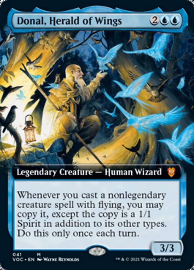 Donal, Herald of Wings (Extended Art) [Innistrad: Crimson Vow Commander] | Black Swamp Games
