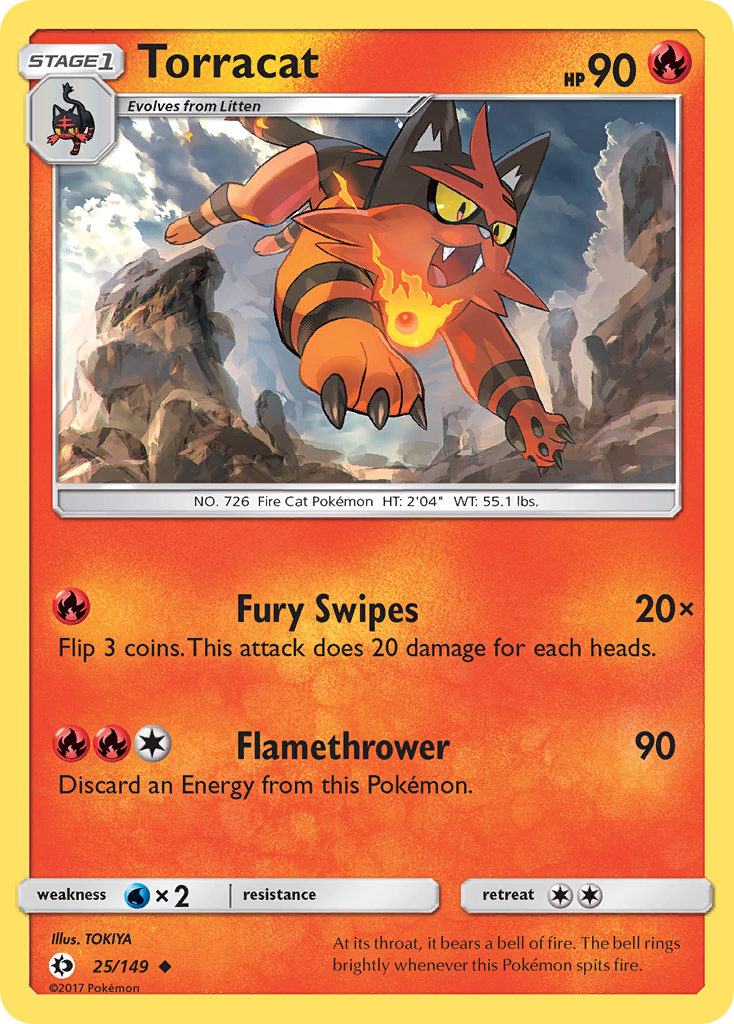 Torracat (25/149) [Sun & Moon: Base Set] | Black Swamp Games