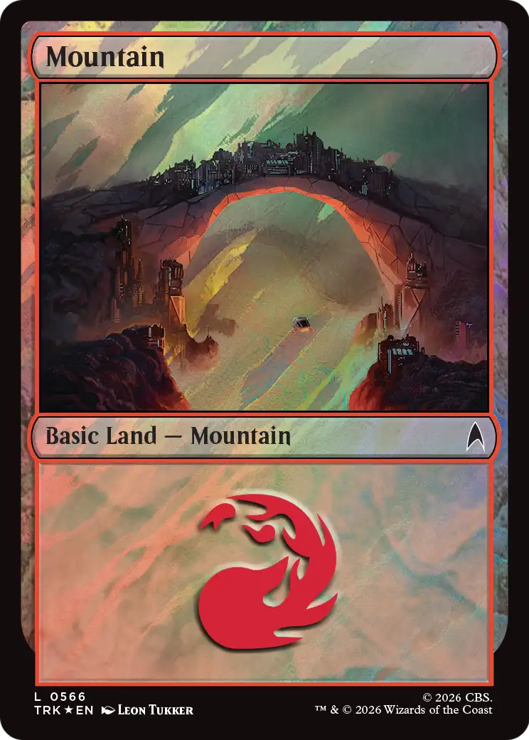 Mountain (0566) (Surge Foil) [Star Trek Commander] | Black Swamp Games