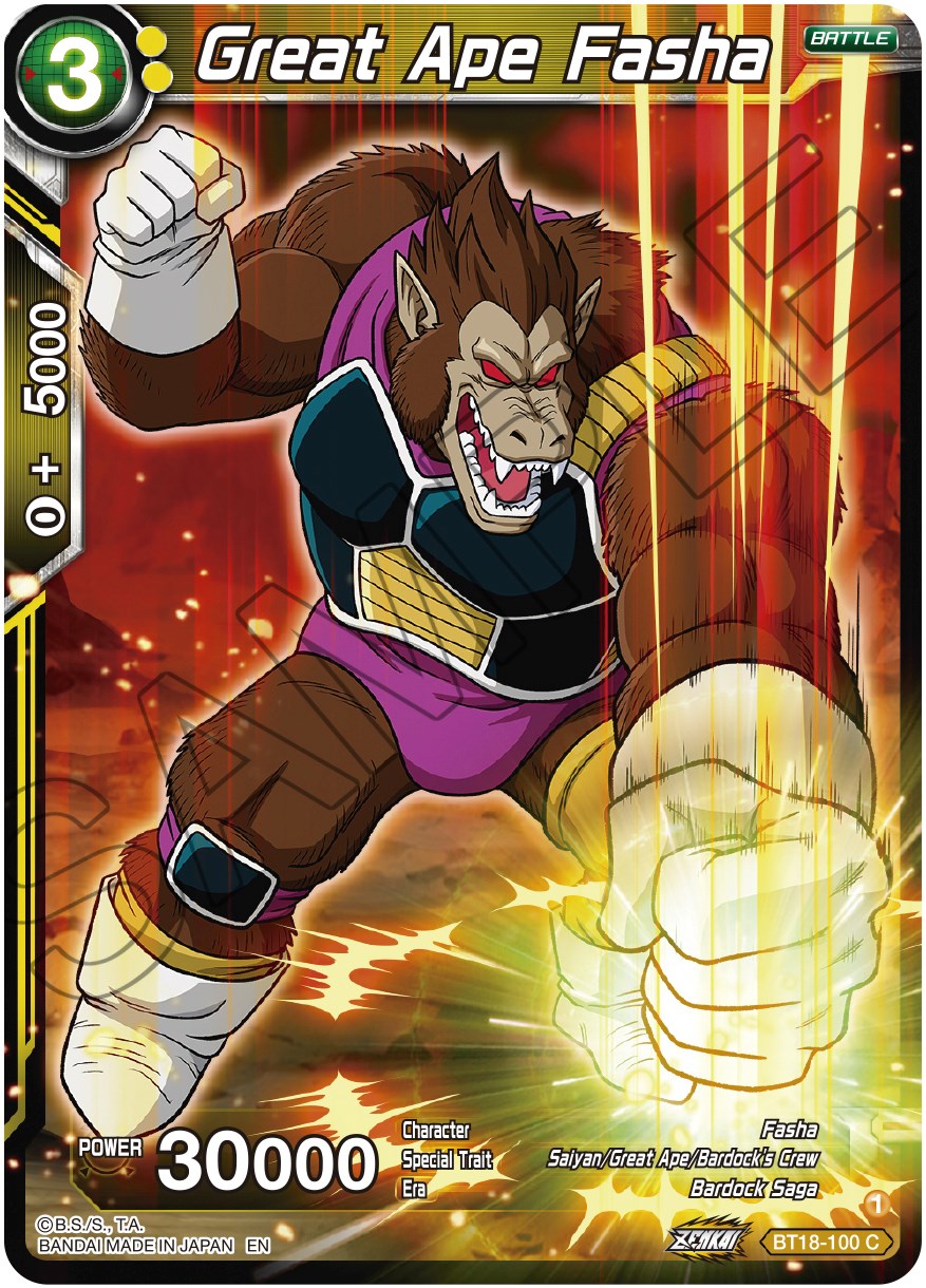 Great Ape Fasha (BT18-100) [Dawn of the Z-Legends] | Black Swamp Games