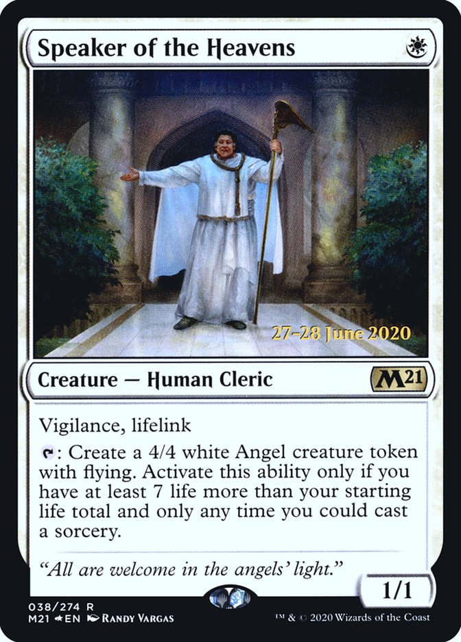 Speaker of the Heavens [Core Set 2021 Prerelease Promos] | Black Swamp Games