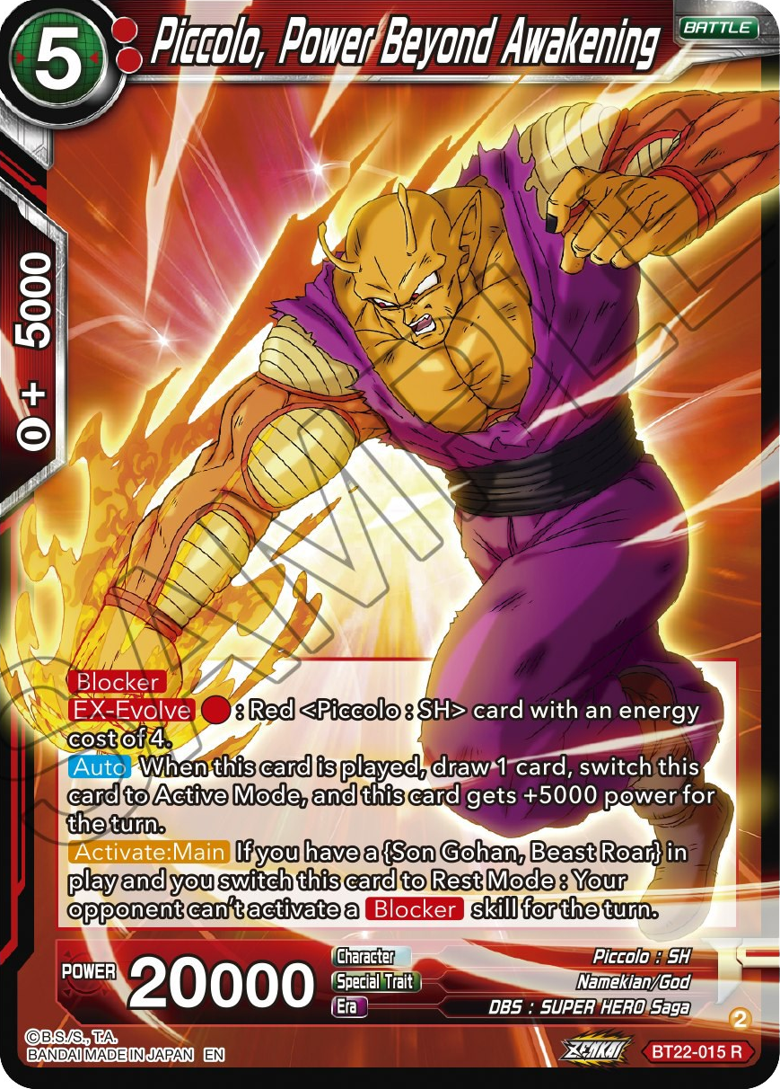 Piccolo, Power Beyond Awakening (BT22-015) [Critical Blow] | Black Swamp Games