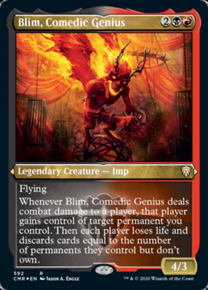 Blim, Comedic Genius (Etched) [Commander Legends] | Black Swamp Games