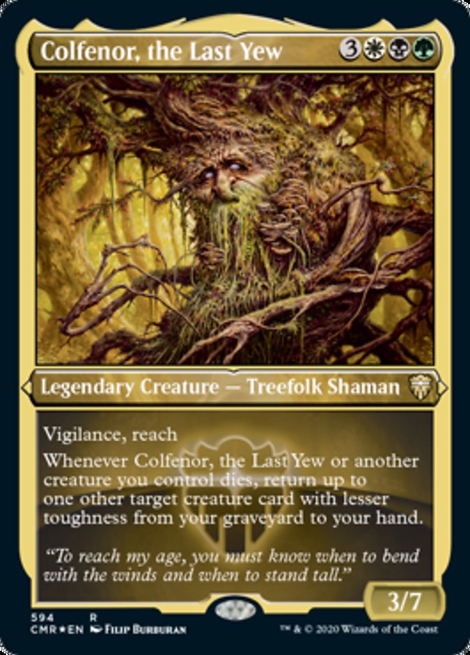 Colfenor, the Last Yew (Etched) [Commander Legends] | Black Swamp Games