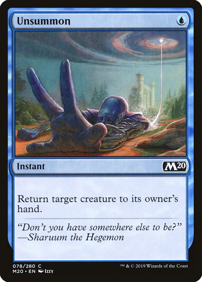 Unsummon [Core Set 2020] | Black Swamp Games