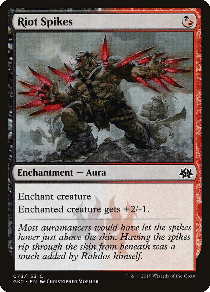 Riot Spikes [Ravnica Allegiance Guild Kit] | Black Swamp Games