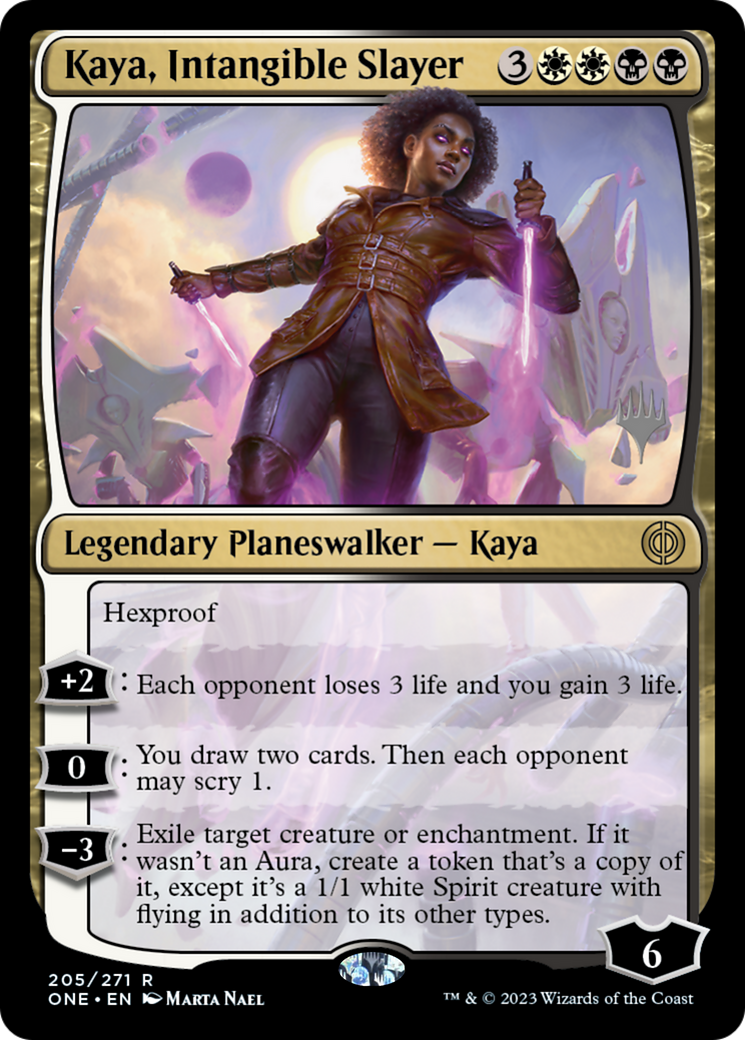 Kaya, Intangible Slayer (Promo Pack) [Phyrexia: All Will Be One Promos] | Black Swamp Games