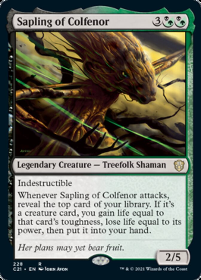 Sapling of Colfenor [Commander 2021] | Black Swamp Games