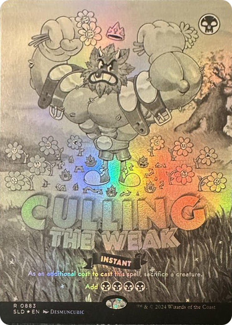 Culling the Weak (Black & White Foil) [Secret Lair Drop Series] | Black Swamp Games