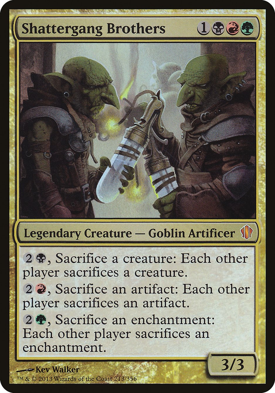 Shattergang Brothers (Oversized) [Commander 2013 Oversized] | Black Swamp Games