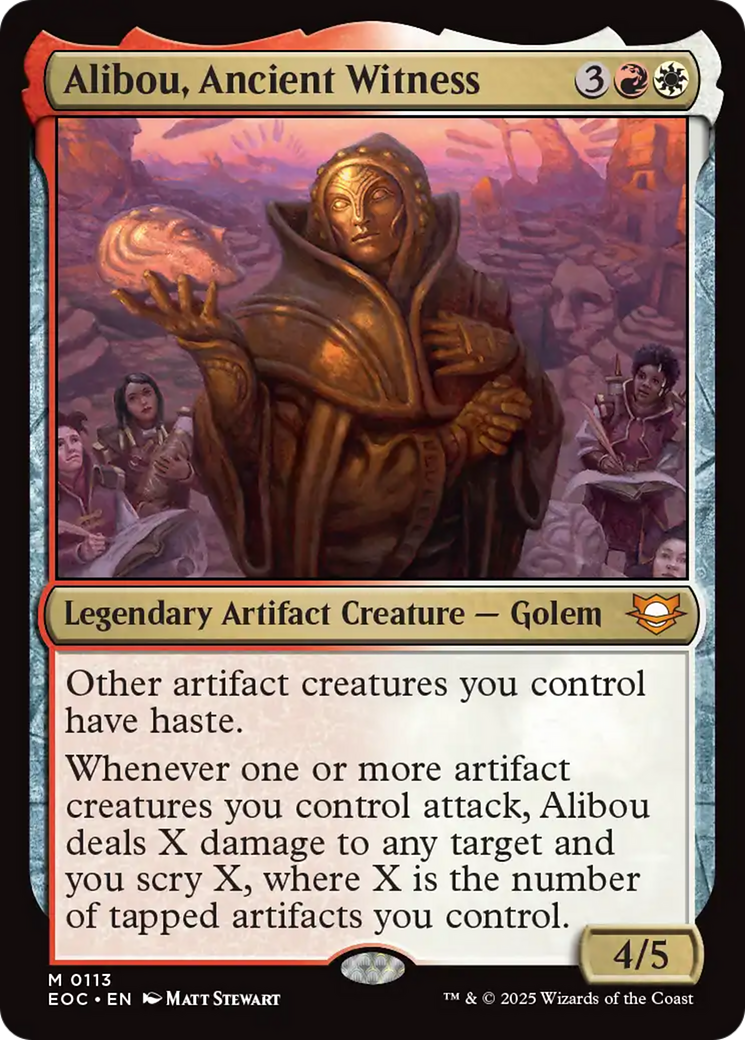Alibou, Ancient Witness [Edge of Eternities Commander] | Black Swamp Games