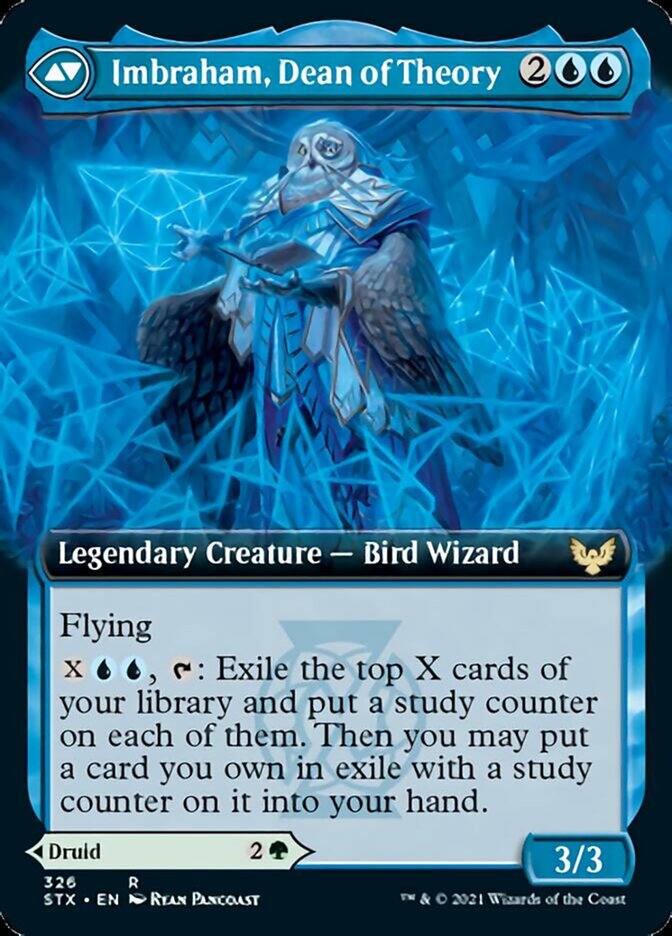 Kianne, Dean of Substance // Imbraham, Dean of Theory (Extended Art) [Strixhaven: School of Mages] | Black Swamp Games