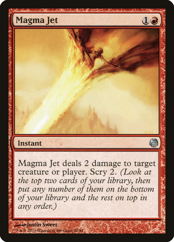 Magma Jet [Duel Decks: Heroes vs. Monsters] | Black Swamp Games