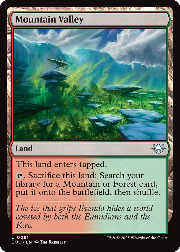 Mountain Valley [Edge of Eternities Commander] | Black Swamp Games