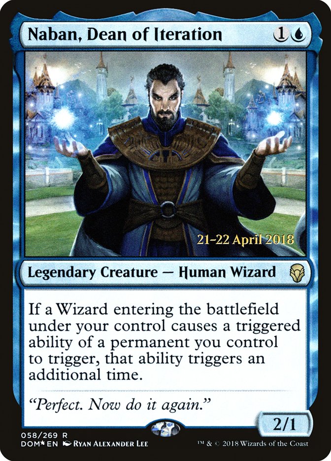 Naban, Dean of Iteration [Dominaria Prerelease Promos] | Black Swamp Games