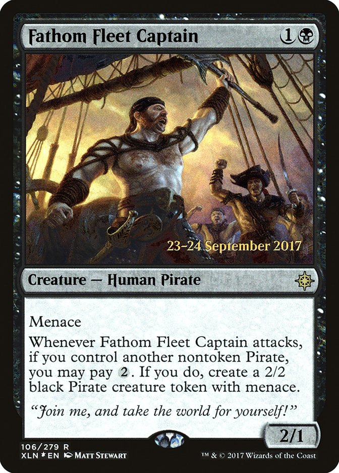 Fathom Fleet Captain [Ixalan Prerelease Promos] | Black Swamp Games