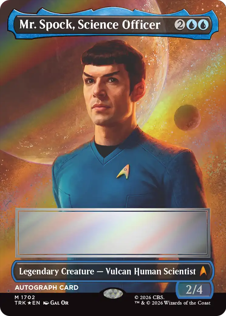 Mr. Spock, Science Officer (Borderless) (Signed) [Star Trek] | Black Swamp Games