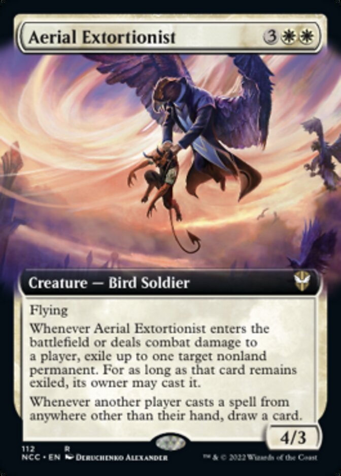 Aerial Extortionist (Extended Art) [Streets of New Capenna Commander] | Black Swamp Games