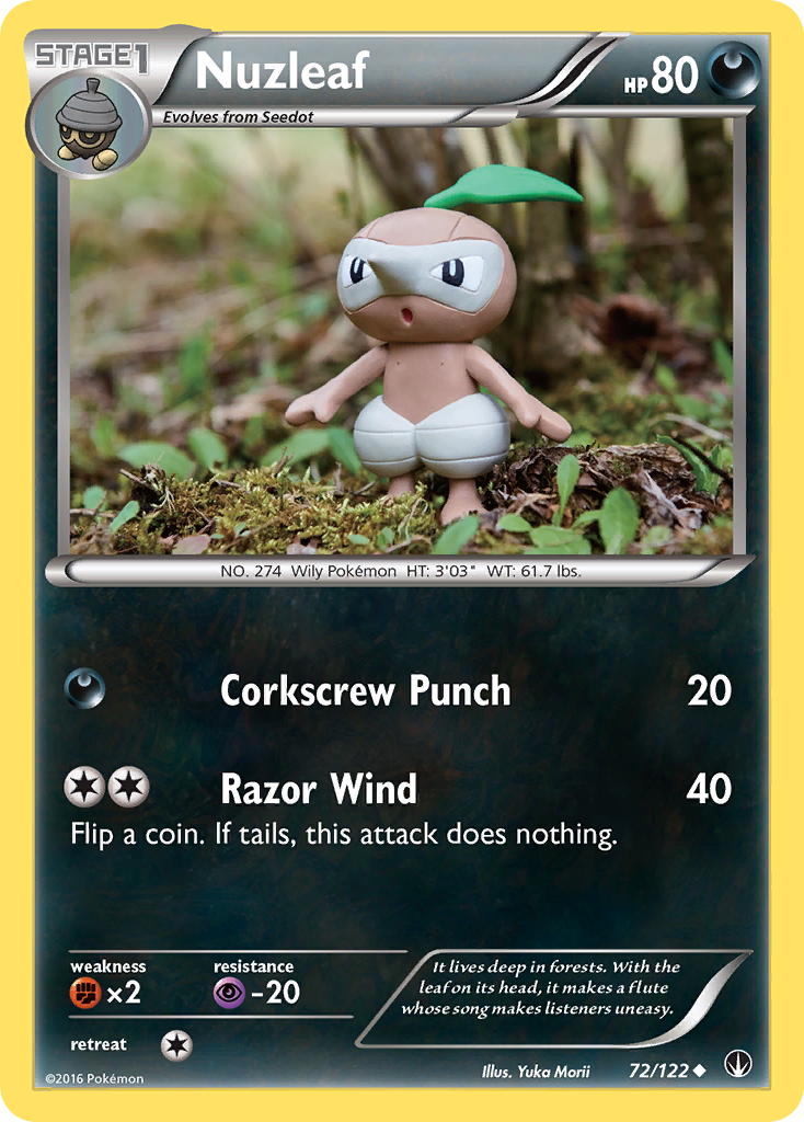 Nuzleaf (72/122) [XY: BREAKpoint] | Black Swamp Games