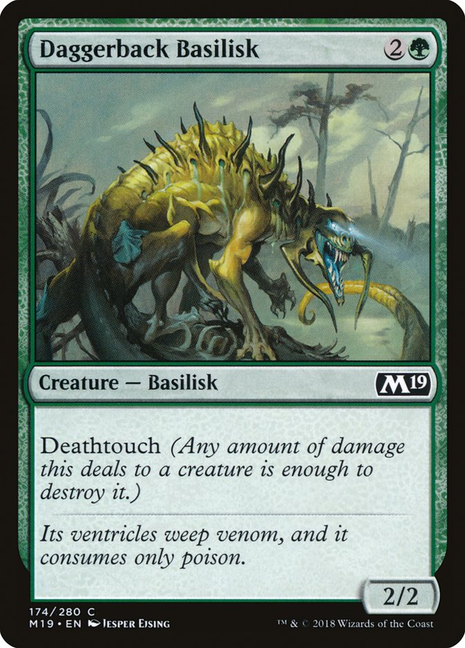 Daggerback Basilisk [Core Set 2019] | Black Swamp Games