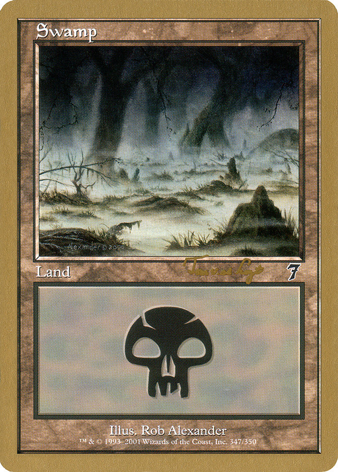 Swamp (tvdl347) (Tom van de Logt) [World Championship Decks 2001] | Black Swamp Games