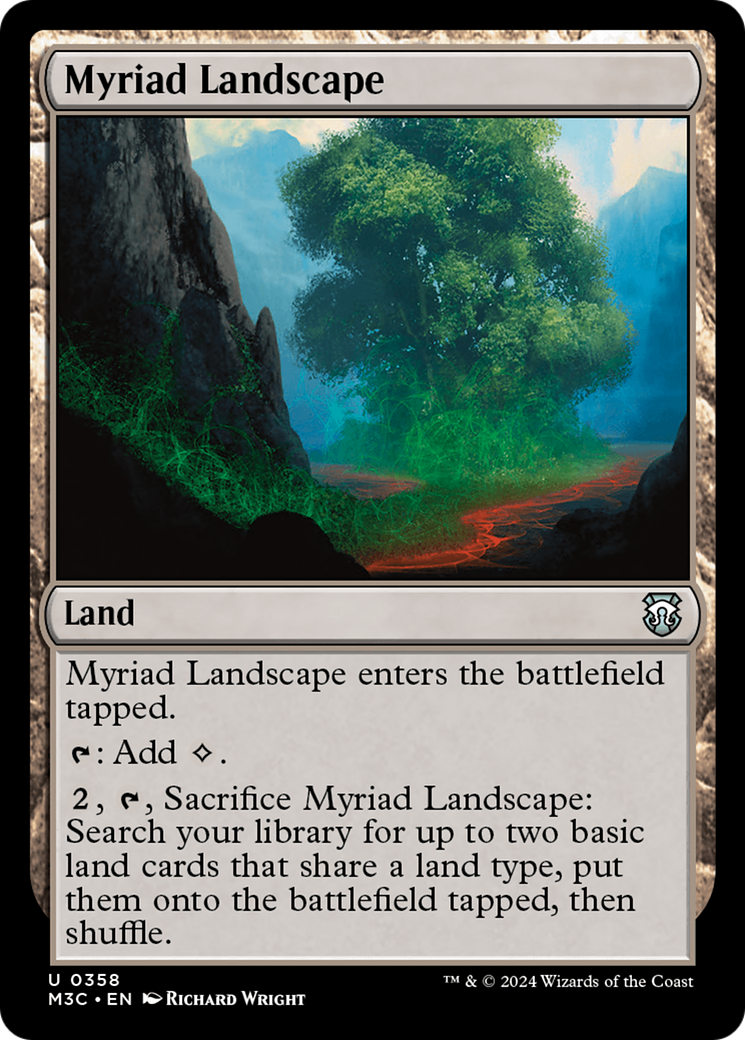 Myriad Landscape (Ripple Foil) [Modern Horizons 3 Commander] | Black Swamp Games