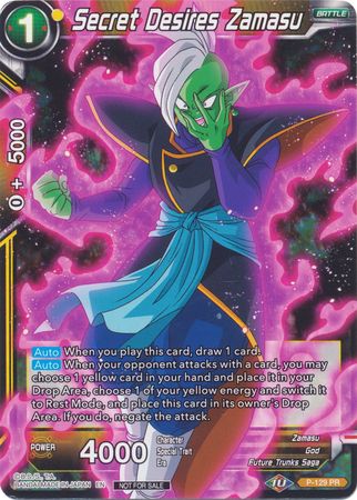 Secret Desires Zamasu (Shop Tournament: Assault of Saiyans) (P-129) [Promotion Cards] | Black Swamp Games