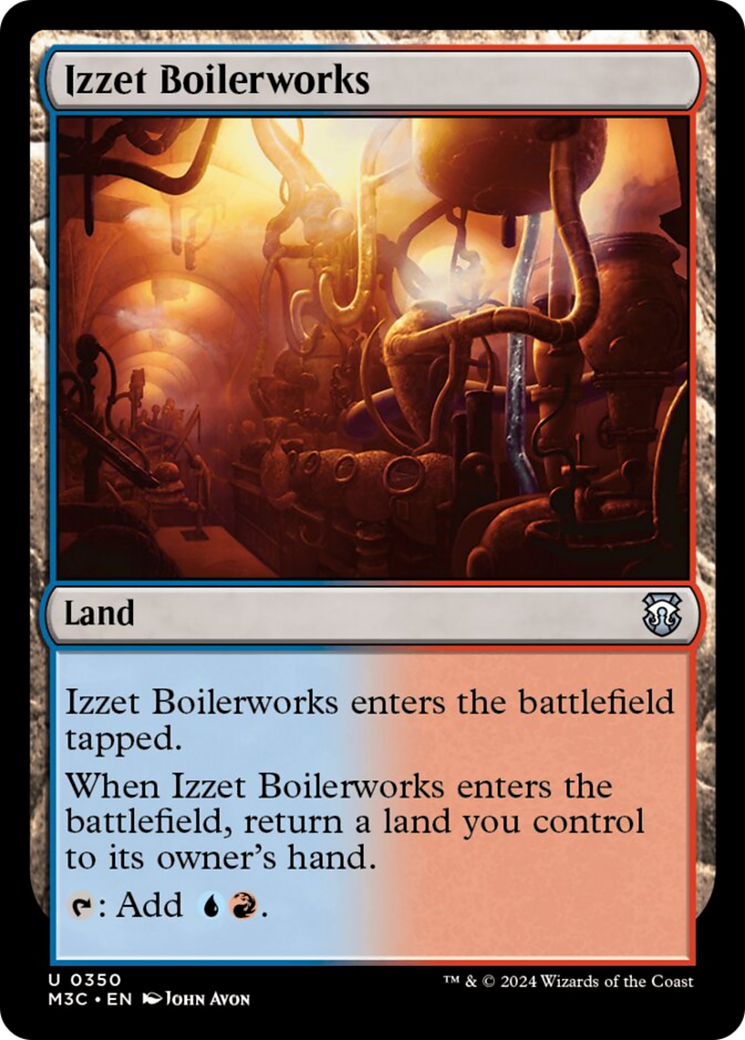 Izzet Boilerworks (Ripple Foil) [Modern Horizons 3 Commander] | Black Swamp Games