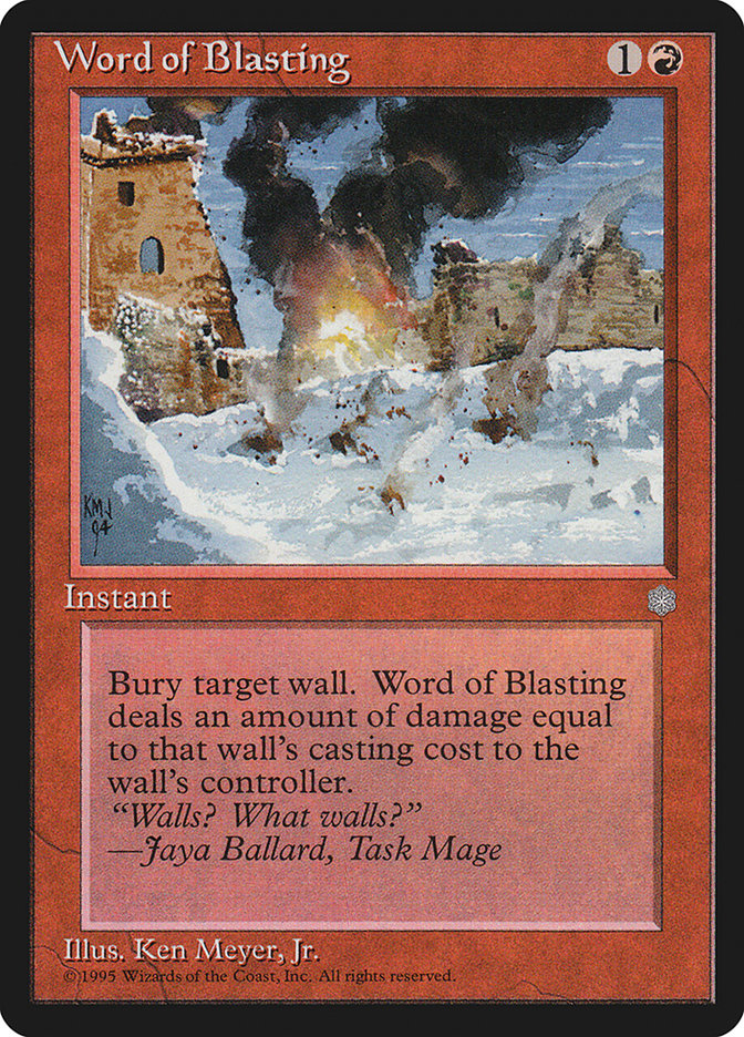 Word of Blasting [Ice Age] | Black Swamp Games