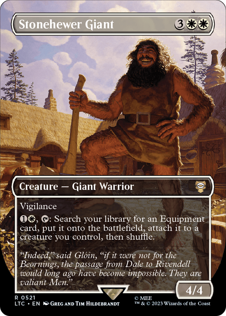 Stonehewer Giant (Borderless) [The Lord of the Rings: Tales of Middle-Earth Commander] | Black Swamp Games